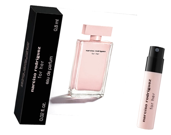 Парфюмерная вода Нарциссо Родригес Розовые миниатюра 0.8 / Пробник аромата Narciso Rodriguez Narciso Rodriguez For Her Eau De Parfum