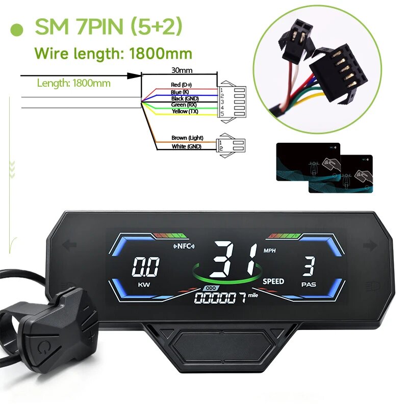 Haytrix H3C Велокомпьютер SM 7PIN (5and2)