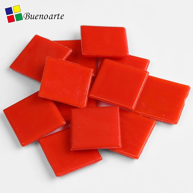 Кварцевая мозаика 20x20 мм Красный, QW52