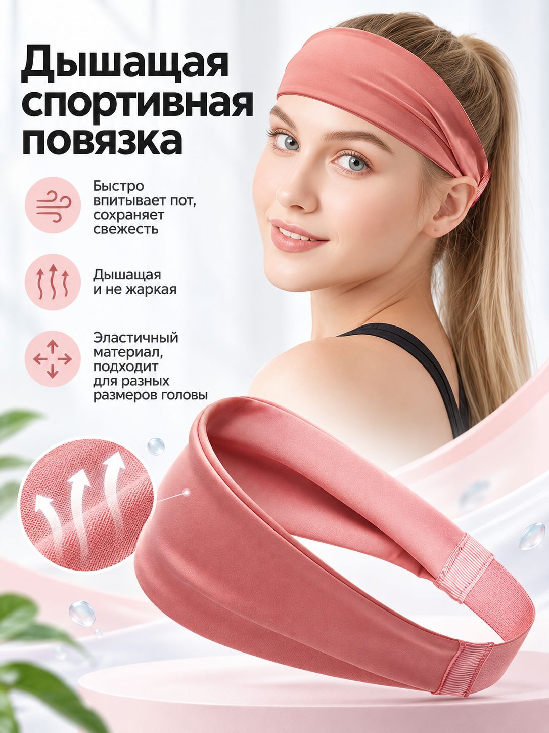 Повязка спортивная  для мужчин и женщин