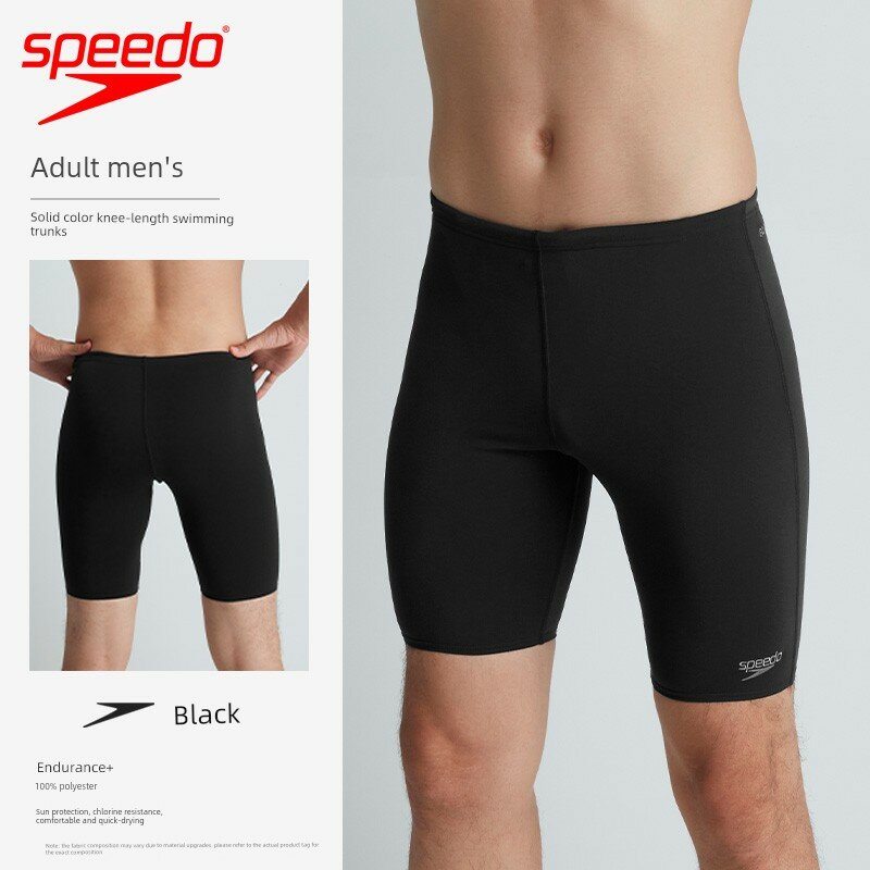Мужские купальники Speedo Черные с шнурком для легкого надевания, размер 36