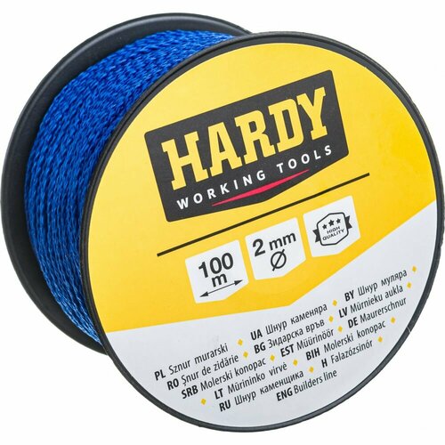 Шнур каменщика HARDY 2мм х 100м 0720-361020