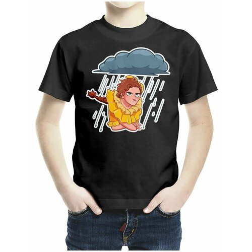 фото Футболка каждому своё, размер 128, черный