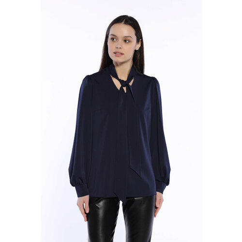 Блуза  EMANSIPE, размер 46, черный, синий