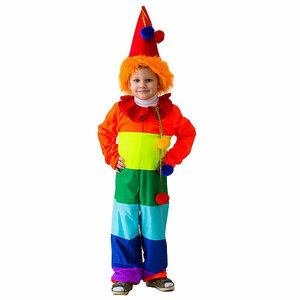 Бока С Карнавальный костюм Клоун Радуга, 122-134 см 1972