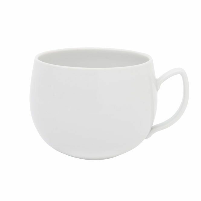 Чашка для завтрака Degrenne Salam The Blanc, 420 мл, фарфор, цвет белый (210948)