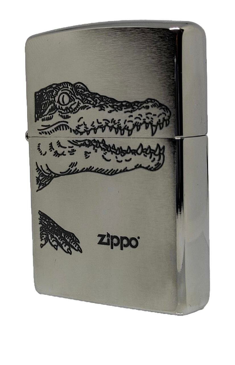 Зажигалка Zippo 200 Alligator + оригинальное топливо 125 мл - фотография № 11