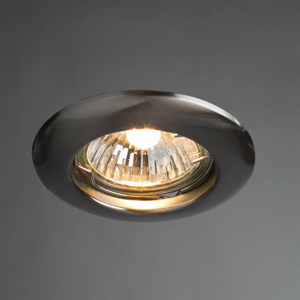 Arte Lamp A1203PL-1SS, GU10, 50 Вт, 3000, нейтральный белый, цвет арматуры: серебристый, цвет плафона: серебристый - фотография № 12