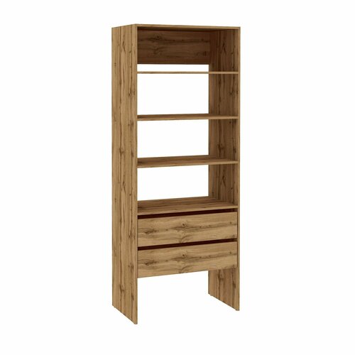 Гардеробная система Стеллаж Модус М0210 80х50х2084 см С полками С ящиками Дуб Вотан 3 18442₽