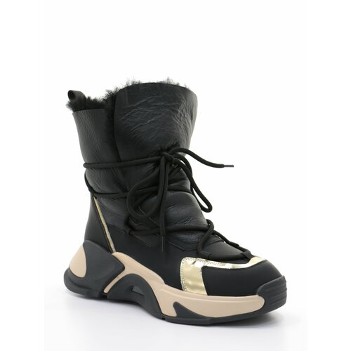 Кеды Tuffoni, зимние, натуральная кожа, размер 40, черный