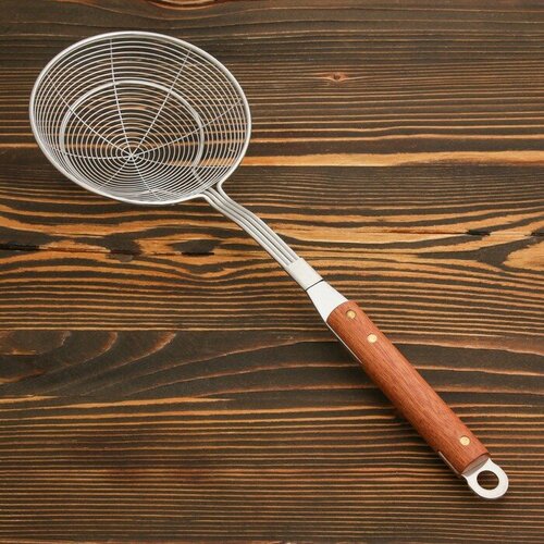 Шафран Дуршлаг-сито с деревянной ручкой 39см 1019₽