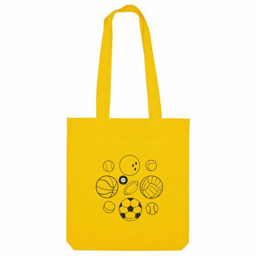 фото Сумка шоппер us basic, желтый