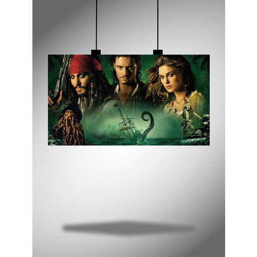 Постер плакат интерьерный на стену фильм Пираты Карибского моря А3