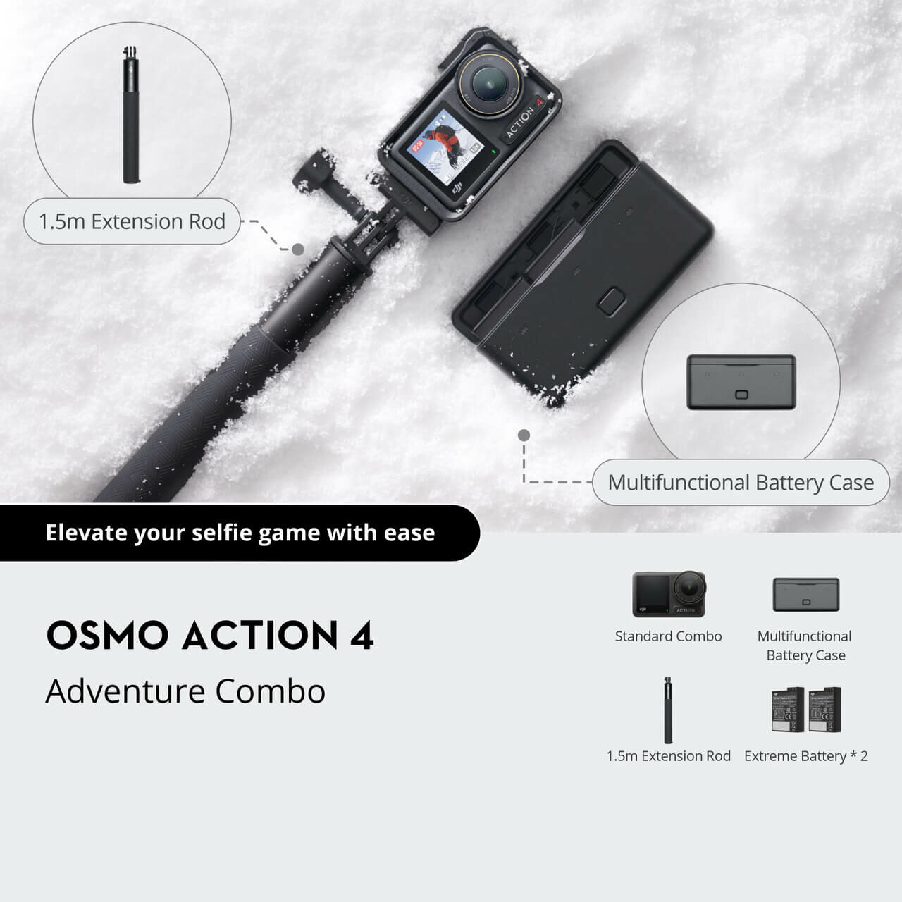 Экшн-камера DJI Osmo Action 4 Adventure Combo — фото 4