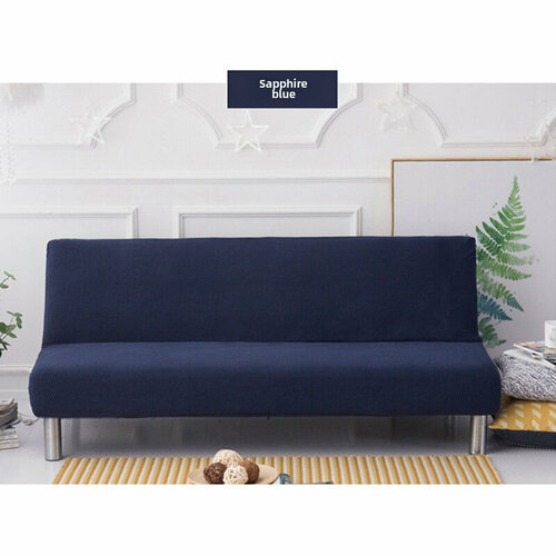 Чехол для дивана, универсальный, сапфирово-синий, средний размер Сапфировый, синий