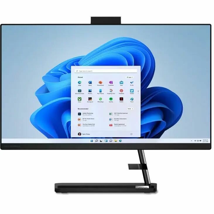 Моноблок Lenovo IdeaCentre 3 24IAP7 F0GH01BPRK (23.8", Core i5 13420H, 16Gb/ SSD 1024Gb, UHD Graphics) Черный - фото №1