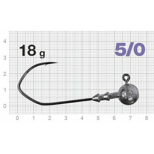 Джиг-головки рыболовные Nautilus CLAW NC-1021 крючок № 5/0, 18гр (3шт)