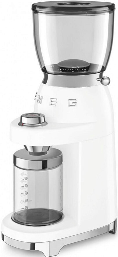 Кофемолка Smeg CGF11WHEU нержавеющая сталь резервуар для кофе 350 г