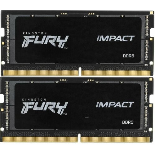 фото Оперативная память kingston fury impact kf548s38ibk2-16 ddr5 - 2x 8гб 4800мгц, для ноутбуков (so-dimm), ret