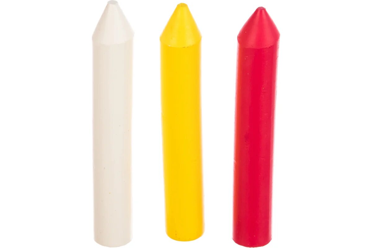 TOPEX Мел набор  белый  желтый  красный  13x85  3 шт  14A968