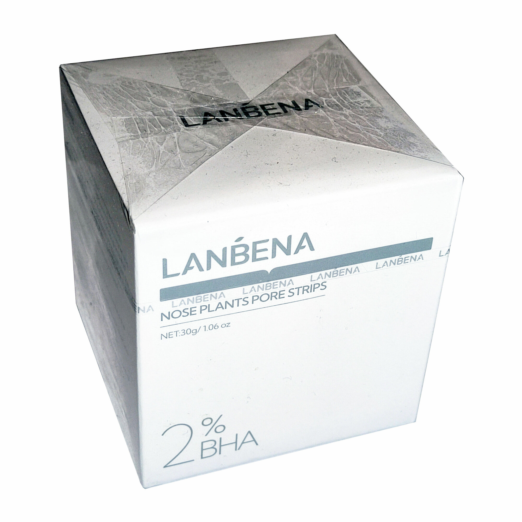 Маска от черных точек LANBENA Nose plants pore strips, 30 грамм + 60 полосок