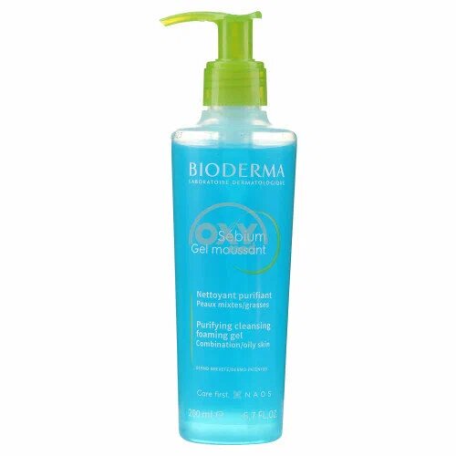 Очищающий пенящийся гель Bioderma Sebium, для проблемной кожи