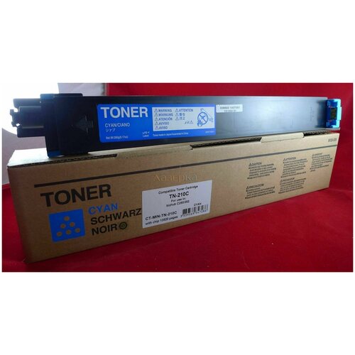 Картридж CET TN-210C тонер картридж (Konica Minolta TN-210C - 8938512) 260 гр, голубой тонер картридж konica minolta 24000стр голубой