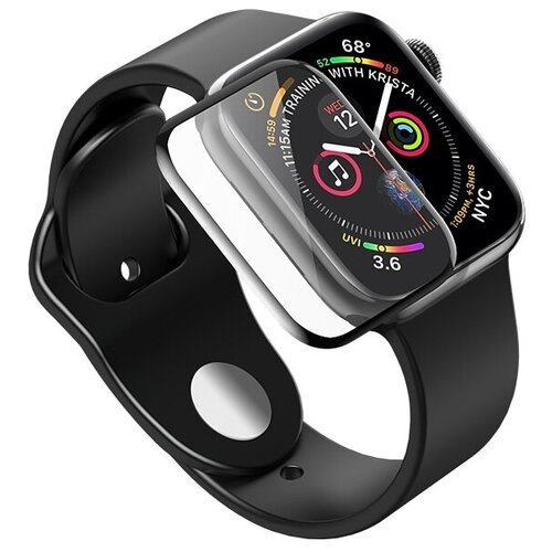 Защитное стекло на Apple Watch, HOCO, 38mm, 3D, черное