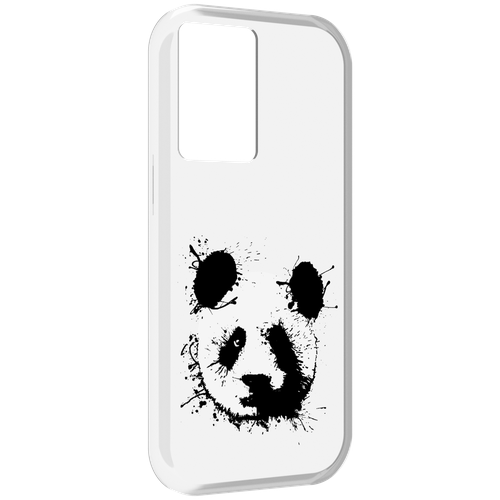 Чехол MyPads клякса-панда для OnePlus Nord N20 SE задняя-панель-накладка-бампер