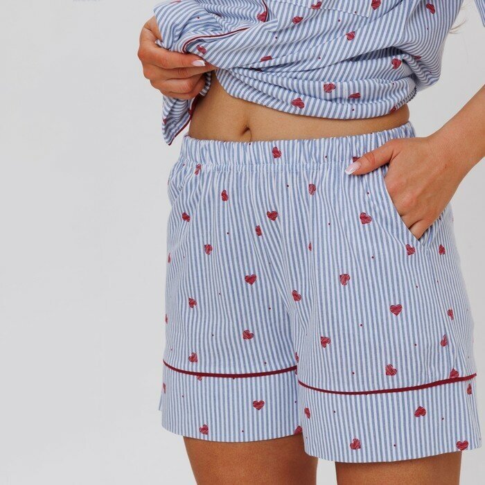 Пижама женская: рубашка + шорты Modellini 1770/1, размер 54 - фотография № 13
