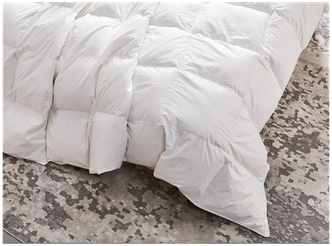 Одеяло пуховое двухспальное, Всесезонное, с наполнителем 100% Пух, чехол тик 100% хлопок