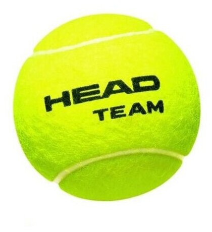 Мяч теннисный HEAD Team 3B, арт.575703, уп.3 шт, одобр. ITF, фетр, нат. резина, желтый