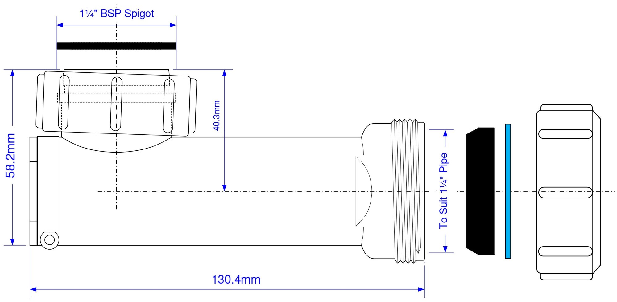 Сифон для раковины McALPINE WHB1-32 - фотография № 4