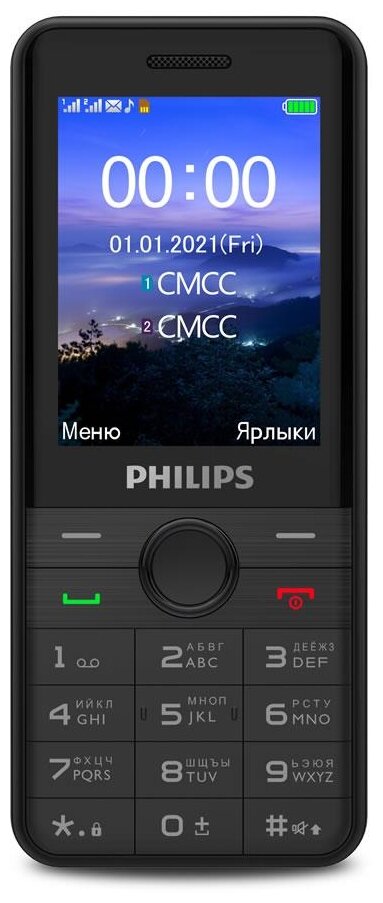 Мобильный телефон Philips Xenium E172 (867000176125) черный