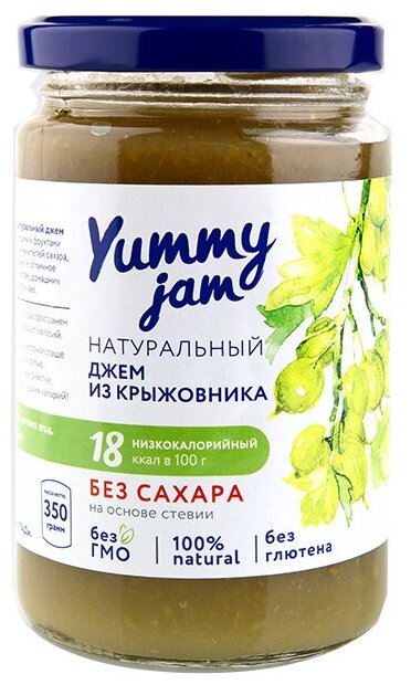 Джем Yummy jam из крыжовника без сахара