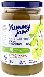 Джем Yummy jam натуральный из крыжовника без сахара, банка, 350 г