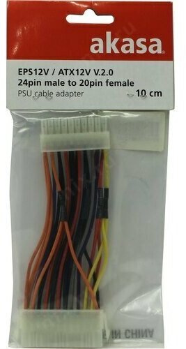 Кабель-адаптер AKASA с 24-Pin на 20-pin PSU (24-pin - 20-pin) AK-CB24-20