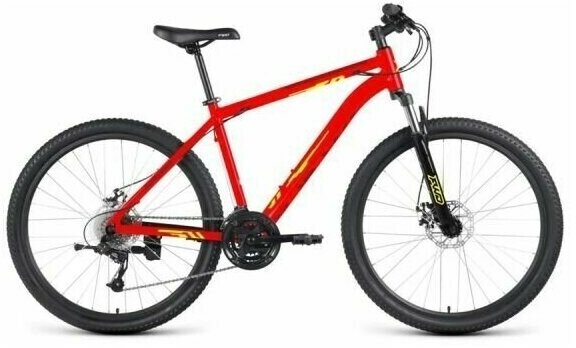 Велосипед взрослый Forward KATANA 27,5 D ярко-красный/желтый (IB3F7Q164BRDXYE)
