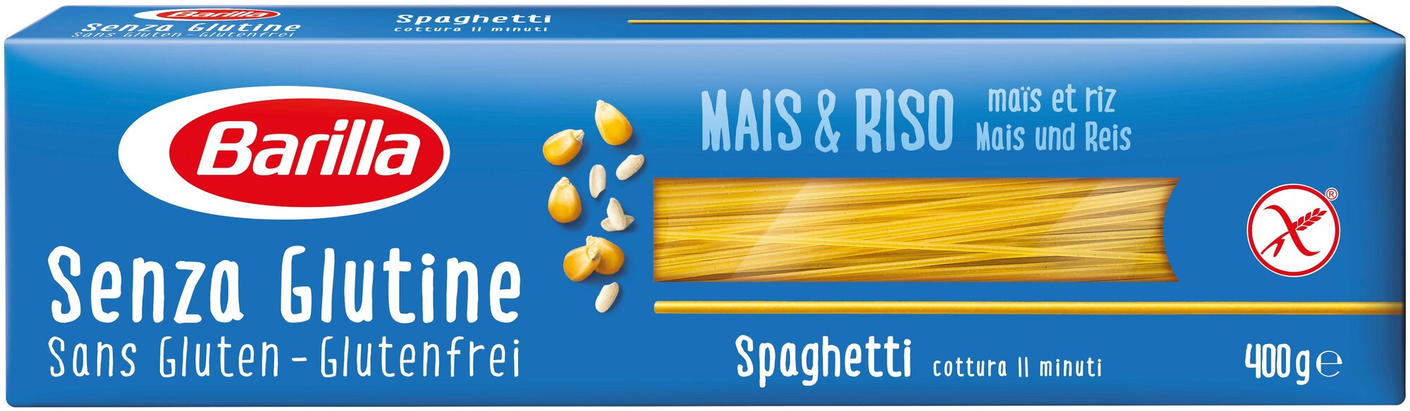 Barilla Макароны Senza Glutine Spaghetti n.5 без глютена, 400 г - фотография № 1