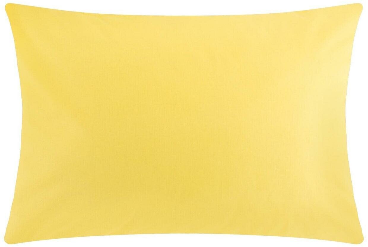 Наволочка "Этель" 50х70 см цвет жёлтый поплин 125 г/м2