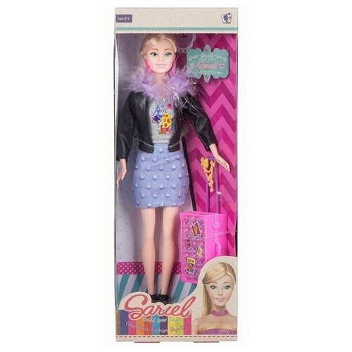 Кукла Барби 8825-В Sariel с чемоданом в коробке