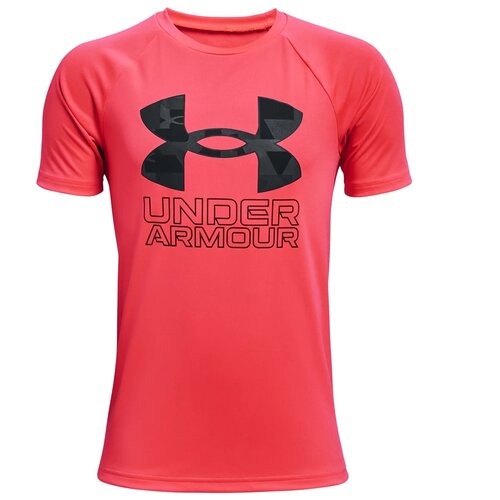 фото Футболка under armour tech hybrid prt fill ss tee красный ylg 1363281-628