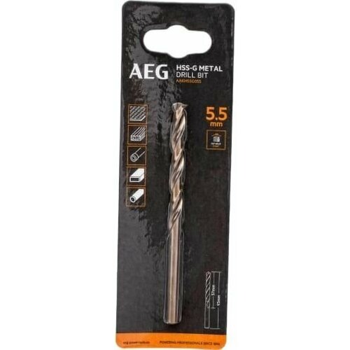 Сверло HSS-G AEG 1шт.5.5mm AAKHSSG055 4932479311