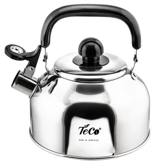 Чайник со свистком Teco TC-116, нержавеющая сталь, 2,8л