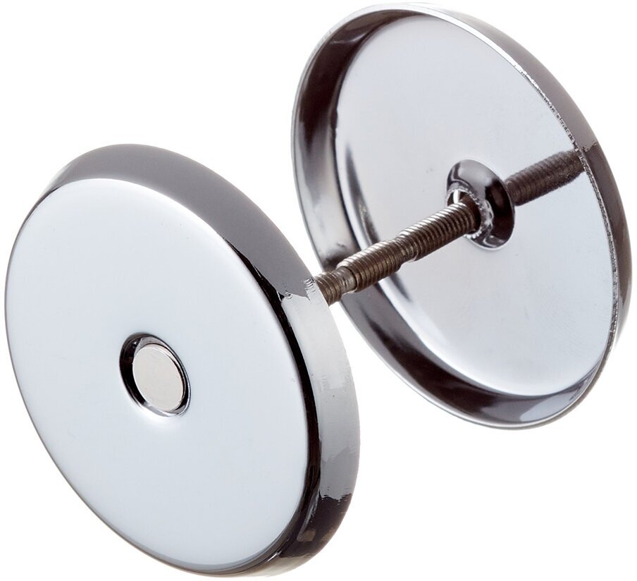 фото Заглушка декоративная круглая розетка (хром)