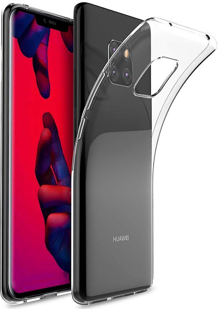 Силиконовый чехол на Huawei Mate 20 Pro Хуавей Мейт 20 Про с принтом "Подглядывающий леопард"