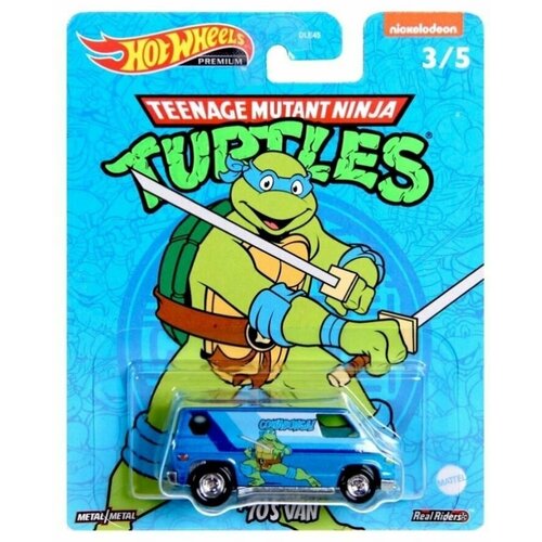 Машинка Hot Wheels PREMIUM Тематическая премиальная TURTLES 70'S VAN DLB45/HCN89 hot wheels 70s van детская машинка 1 64 из серии hw art cars