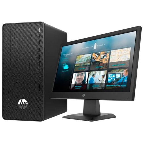 Настольный компьютер HP 290 G4 MT Micro-Tower, Intel Core i3-10100, 4 ГБ RAM, 1 ТБ HDD, Intel UHD Graphics 630, DOS, 180 Вт, 8xUSB + DVD-RW + COM-порт, черный