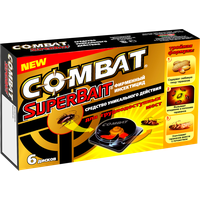 Приманка Combat SuperBait от тараканов, 6 шт.