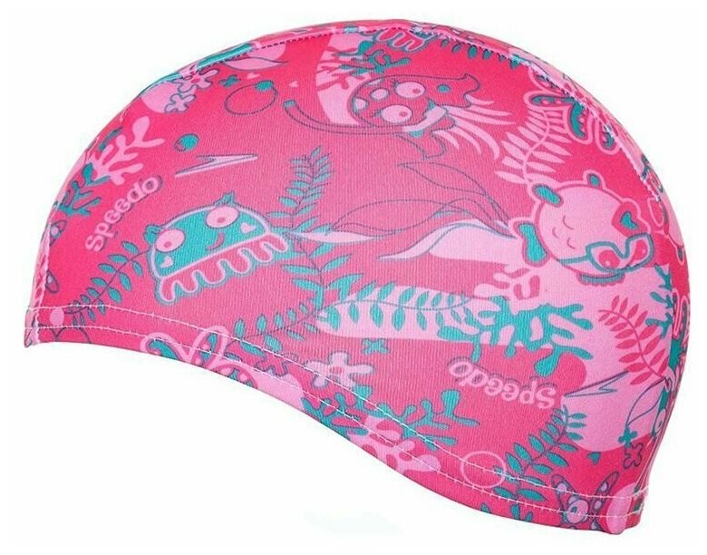 Шапочка для плавания лайкровая детская Speedo Sea Squad Polyester Cap